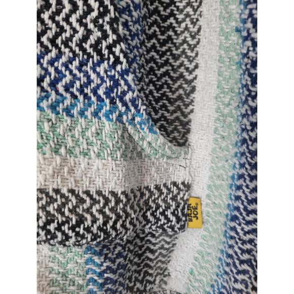 Vtg Baja Joe Earth Ragz Pullover Hoodie Sweatshirt M Surfer Beach Mexican - Picture 2 of 6